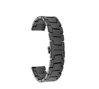 Rimmean 1pc For IWC IW326905/IW326905 Ceramic Watch Strap Black And White Concave-Convex Interface Men Band 20mm 21mm 22mm Bracelet (A-Adapter-Black,21mm)