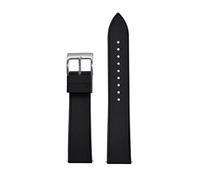 Rimmean 1pc Grade FKM Watch Strap 20mm Release Bands Diving Waterproof Soft Wristband(FKM-Black 1)