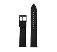 Rimmean 1pc Grade FKM Watch Strap 20mm Release Bands Diving Waterproof Soft Wristband(FKM-Black 2)