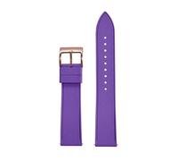 Rimmean 1pc Grade FKM Watch Strap 20mm Release Bands Diving Waterproof Soft Wristband(FKM-Purple 4)