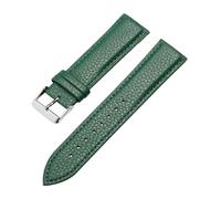 Rimmean 1pc Leather Watch Strap 10/12/14/16/18/20/22mm For Galaxy Watch7/6/5/4 Vintage Brown Universal Slim Bracelet For Men Women(Green,10mm)