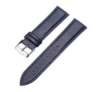 Rimmean 1pc Leather Watch Strap 10/12/14/16/18/20/22mm For Galaxy Watch7/6/5/4 Vintage Brown Universal Slim Bracelet For Men Women(Blue,18mm)