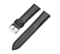 Rimmean 1pc Leather Watch Strap 10/12/14/16/18/20/22mm For Galaxy Watch7/6/5/4 Vintage Brown Universal Slim Bracelet For Men Women(Black,12mm)