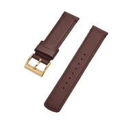 Rimmean 1pc Leather Watch Strap 20mm 22mm With Release Bands Black Silver Buckle For Men's Watches Accessories(Coffee(Gold),20mm)