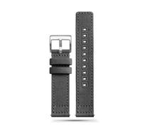 Rimmean 1pc Release Canvas Watch Straps Band 18mm 19mm 20mm 22mm Brushed Buckle Watchbands Suitable For Smartwatch Aaccessories(Grey 1,22mm)