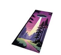 Rimmean 1pc Retro Alien Print Sci Fi Forest Pattern Hallway Entryway Home Decor Washable(3,50x150CM)