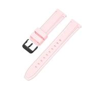 Rimmean 1pc Sport Strap 20mm 22mm Release Waterproof Watch Band Universal Men Women Double Color Bracelet(Pink white02,22mm)