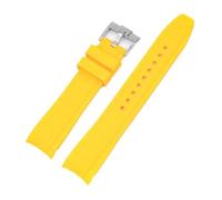 Rimmean 1pc Strap 18/19/20/21/22mm For Submariner Sport Diving Watch Band For MoonSwatch(Yellow,18mm)