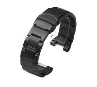 Rimmean 1pc Strap For GST-W300/400G B100 S310 S120 S110 W110 Men Stainless Steel Metal Replacement Watch Band Bracelet Chain(Black)