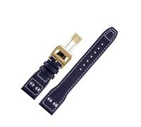 Rimmean 1pc Suitable For IWC Pilot Genuine Leather Strap Cowhide Smart Watch Bracelet Folding Buckle For Women And Men 20/21/22(A-A,21mm)