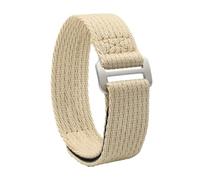 Rimmean 1pc Titanium Buckle Strap Wristband Belt 20mm 22mm Universal Replacement Sport Watch Bands Wristwatch Bracelet(Khaki-Steel,22mm L)