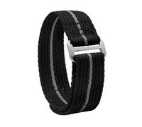 Rimmean 1pc Titanium Buckle Strap Wristband Belt 20mm 22mm Universal Replacement Sport Watch Bands Wristwatch Bracelet(Black-Titanium,20mmM)
