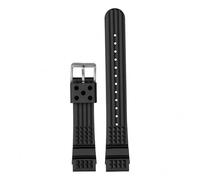 Rimmean 1pc TPU Strap For Sport Diving Watch Band Men Army Silicone Water Ghost Wrist Bracelet Accessories 20mm 22mm(Black,22mm)