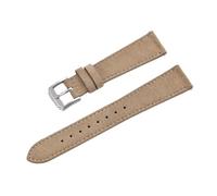 Rimmean 1pc Vintage Leather Watch Band 18mm 19mm 20mm 22mm Release Soft Suede Replacement Strap For Men Women Classic Retro Watchband(Khaki,20mm)