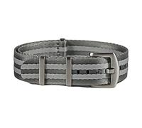 Rimmean 1pc Watch Strap 20mm 22mm Universal Type Sports Parachute Bag Watchband Pilot Band(Silver buckle-F110,20mm)