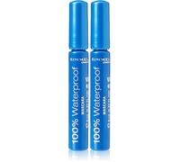 Rimmel 100% Waterproof Long-lasting Mascara, Black, 8ml (Pack of 2)