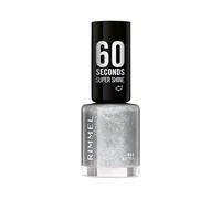 Rimmel 60 Seconds Glitter Nail Polish, 833 Extra, 8 ml, (Pack of 1)