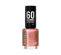 Rimmel 60 Seconds Glitter Nail Polish, 834 Fab, 8 ml, (Pack of 1)