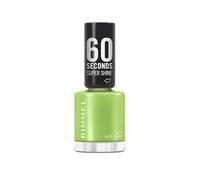 Rimmel 60 Seconds Super Shine Nail Polish, 107 Acid Lime, Quick-Dry Nail Polish, Ultra-Shiny Finish, Easy to Apply, Vibrant Colour, Long-Wearing, Clean and Improved Formula, Vegan, 8ml
