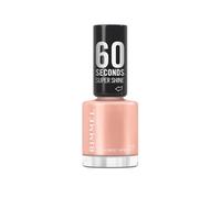 Rimmel 60 Seconds Super Shine Nail Polish, 112 Almost Apricot, Quick-Dry Nail Polish, Ultra-Shiny Finish, Easy to Apply, Vibrant Colour, Long-Wearing, Clean and Improved Formula, Vegan, 8ml