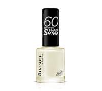 Rimmel 60 Seconds Super Shine Nail Polish, 730 Silver Bullet, Quick-Dry Nail Polish, Ultra-Shiny Finish, Easy to Apply, Vibrant Colour, Long-Wearing, Improved Formula, Vegan, 8ml
