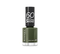 Rimmel 60 Seconds Super Shine Nail Polish, 882 Crazy About Cargo, Quick-Dry Nail Polish, Ultra-Shiny Finish, Easy to Apply, Vibrant Colour, Long-Wearing, Clean and Improved Formula, Vegan, 8ml