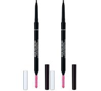 Rimmel Brow Pro Micro Dark Brown 003 Brown Eyebrow Cosmetic Defining & Filling Solid With Long Lasting Claim Eye Cosmetic Waterproof Pencil X1 X1 Standard Female Eyebrow 1 Mu (Pack of 2)