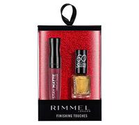 Rimmel Finishing Touches Duo Gift Set, Includes Festive Stay Matte Liquid Lip Colour and 60 Seconds Super Shine Nail Polish