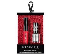 Rimmel Finishing Touches Gift Set (includes Stay Matte Liquid Lipstick, 60 Seconds Super Shine Nail Polish and ribbon bracelet with charm)