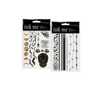 Rimmel Ink Me Metallic Stickers Tattoo Transfers 2 Sheets - Halloween