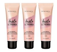 Rimmel Insta Colour Correcting Primer Peach- Corrects Dark Spots 30ml x3