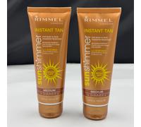 Rimmel Instant Tan Sun Shimmer 125ml - Medium Shimmer - 100% Authentic - x2