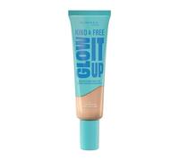 Rimmel Kind & Free, Glow It Up Moisturising Skin Tint, 001 Fair Porcelain, Healthy Glow, Dewy Finish, Infused with Vitamin E and Aloe Vera, Soothes and Calms Sensitive Skin, All-Day Hydration, 30ml