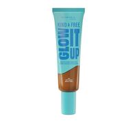 Rimmel Kind & Free, Glow It Up Moisturising Skin Tint, 504 - Deep Mocha, Healthy Glow, Blurs Imperfections, Includes Vitamin E, Aloe Vera, Pro-Vitamin B5, SPF 20, 30ml