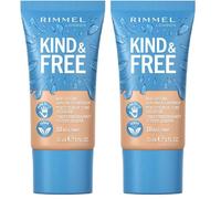 Rimmel Kind + Free Moisturising Skin Tint Foundation, Rose Ivory 10 (Pack of 2)
