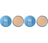 Rimmel Kind + Free Natural Finish Pressed Powder, Fair 010 (Pack of 2)