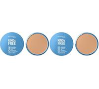 Rimmel Kind + Free Natural Finish Pressed Powder, Light 020 (Pack of 2)