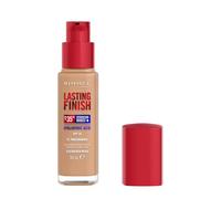 Rimmel Lasting Finish 35Hr Foundation 210 Golden Beige, Full Coverage, Hydrating, SPF20, Hyaluronic Acid, Vitamin E, 2% Niacinamide, All Day Wear, Vegan, Cruelty Free
