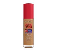 Rimmel Lasting Finish 35Hr Foundation 410 Latte, Full Coverage, Hydrating, SPF20, Hyaluronic Acid, Vitamin E, 2% Niacinamide, All Day Wear, Vegan, Cruelty Free