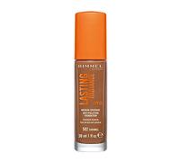 Rimmel Lasting Radiance Medium Coverage Anti Pollution Foundation, SPF 25, 502 Caramel (Rimmel Wake Me Up Foundation Upgrade)