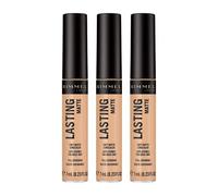 Rimmel London 3 x Rimmel Lasting Matte Concealer Full Coverage - 015 True Ivory,7ml