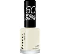 Rimmel London 60 Seconds Super Shine Nail Polish, 703 White Hot Love