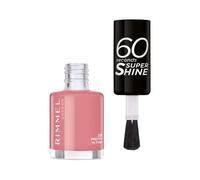Rimmel London 60 Seconds Super Shine Nail Polish, Preppy in Pink, 8ml