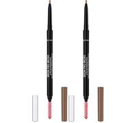 Rimmel London Brow Pro Micro Ultra-Fine Precision Pencil & Brush, Natural-looking Defined Brows, Blonde, 0.03 g (Pack of 2)