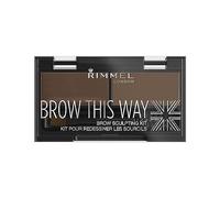 Rimmel London Brow This Way Brow Sculpting Kit, Medium Brown, 23 g