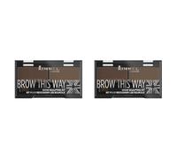 Rimmel London Brow This Way Eyebrow Powder Sculpting Kit, 1.3g (Pack of 2)