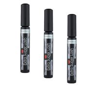 RIMMEL LONDON - Extra Super Lash Building Mascara - Defines, Lengthen & Curl Lashes - With Hydrogel For Healthy Looking Finish - Enriched With Vitamin E - No Clumping - 101 Black Black (Pack of 3)
