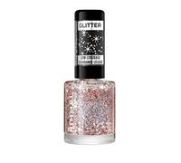 Rimmel London Glitter Nail Polish Top Coat, Disco Diva, 8 ml