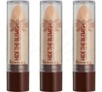 RIMMEL LONDON Hide the Blemish Concealer Stick 4.5g - 001 Ivory PACK OF 3
