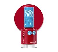 Rimmel London Kind and Free Clean Nail Polish 8ml 156 Poppy Pop Red